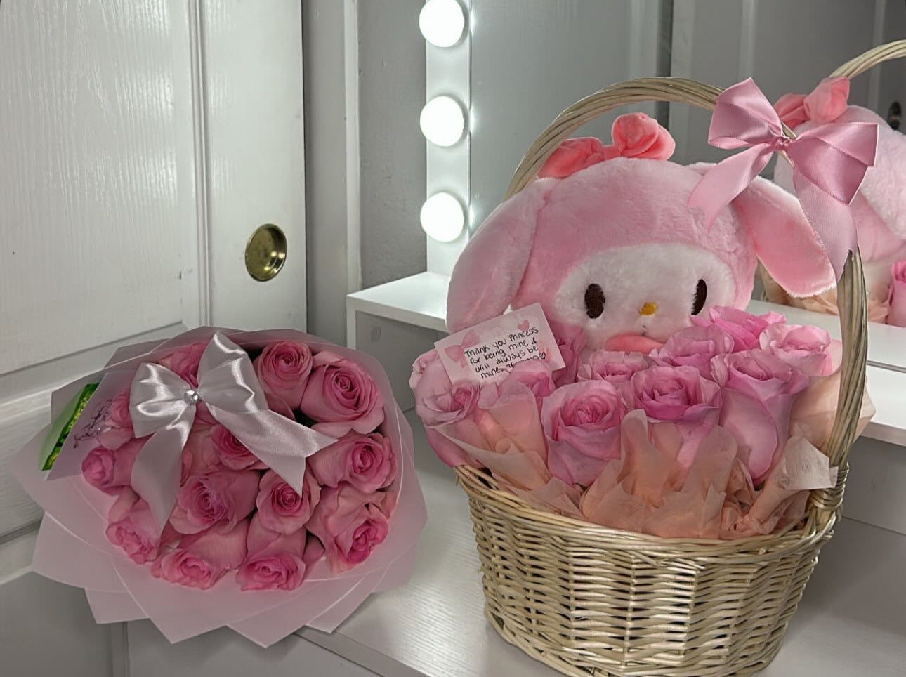 My Melody Pink Basket Set 🌸🐰